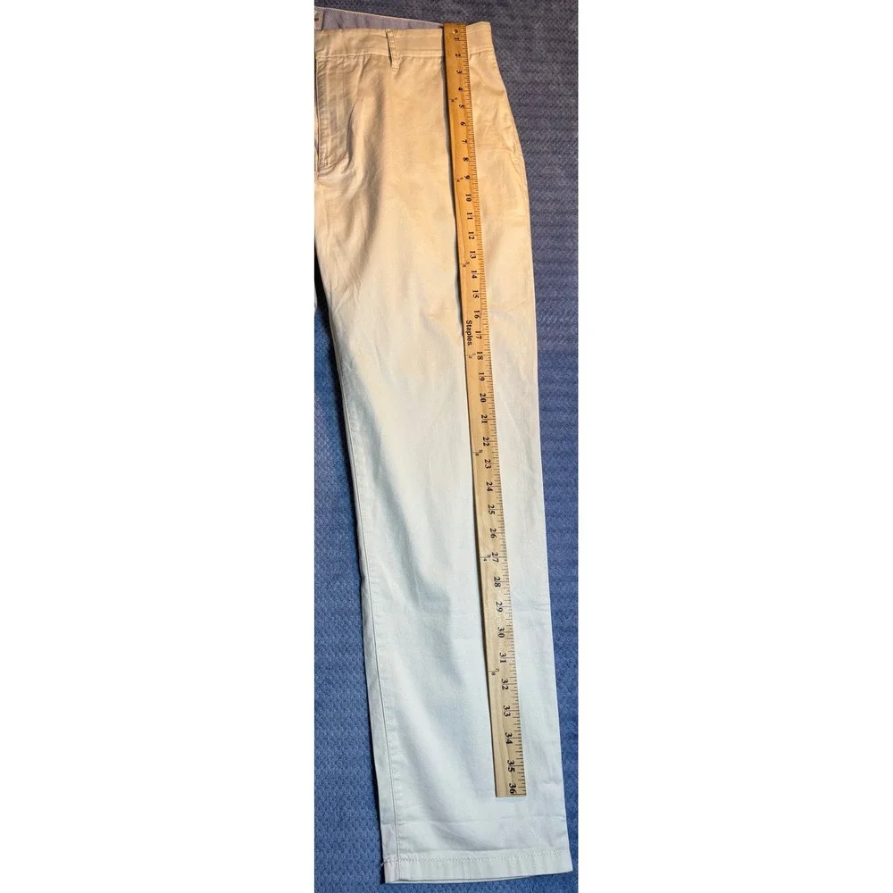 J.Crew Chino Pants Men's Stone Excellent Re-Imagined Stretch Chinos 32x27